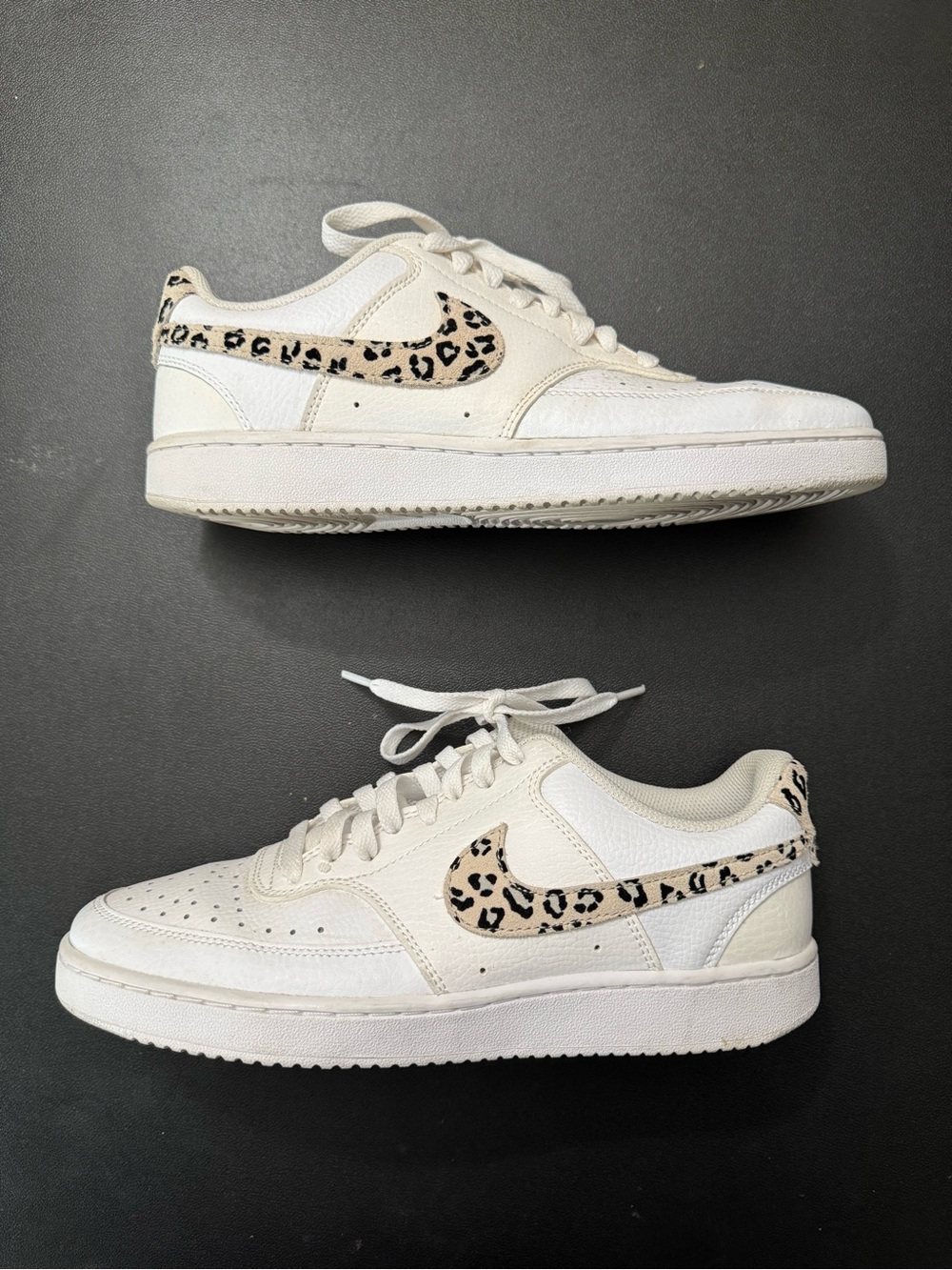 Women’s Nike Court Vision Low Leopard Sneakers Size 9